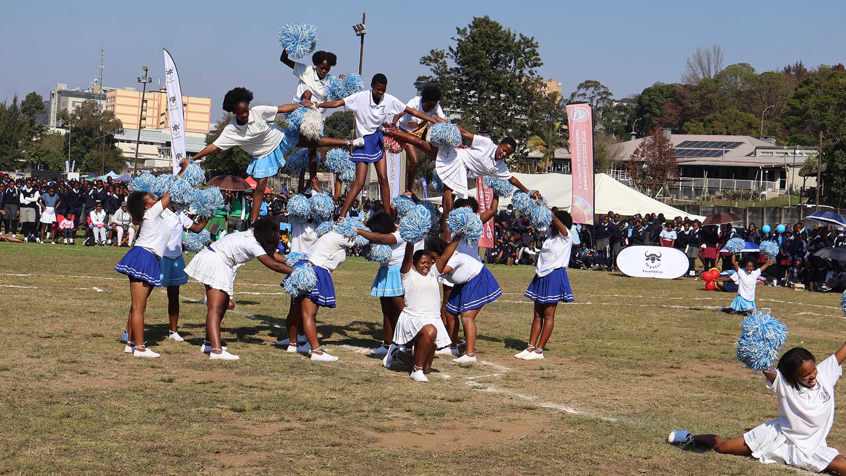 St Mary’s High Cheer girls also delivered a steller performance.